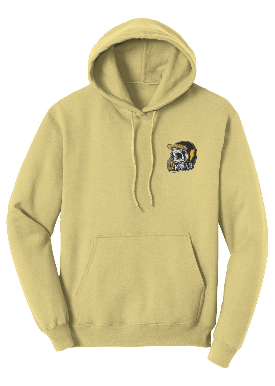 Moto is Life - Solid Skull Pullover Hoodie