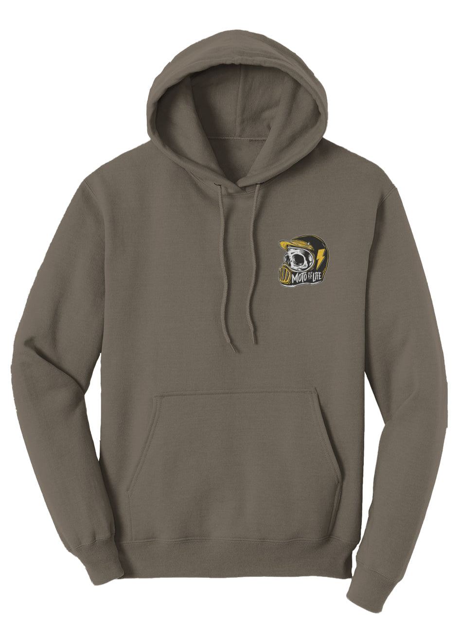 Moto is Life - Solid Skull Pullover Hoodie