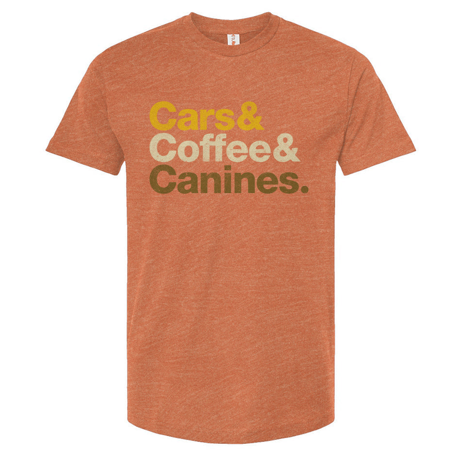 Cars & Coffee & Canines Unisex T Shirt