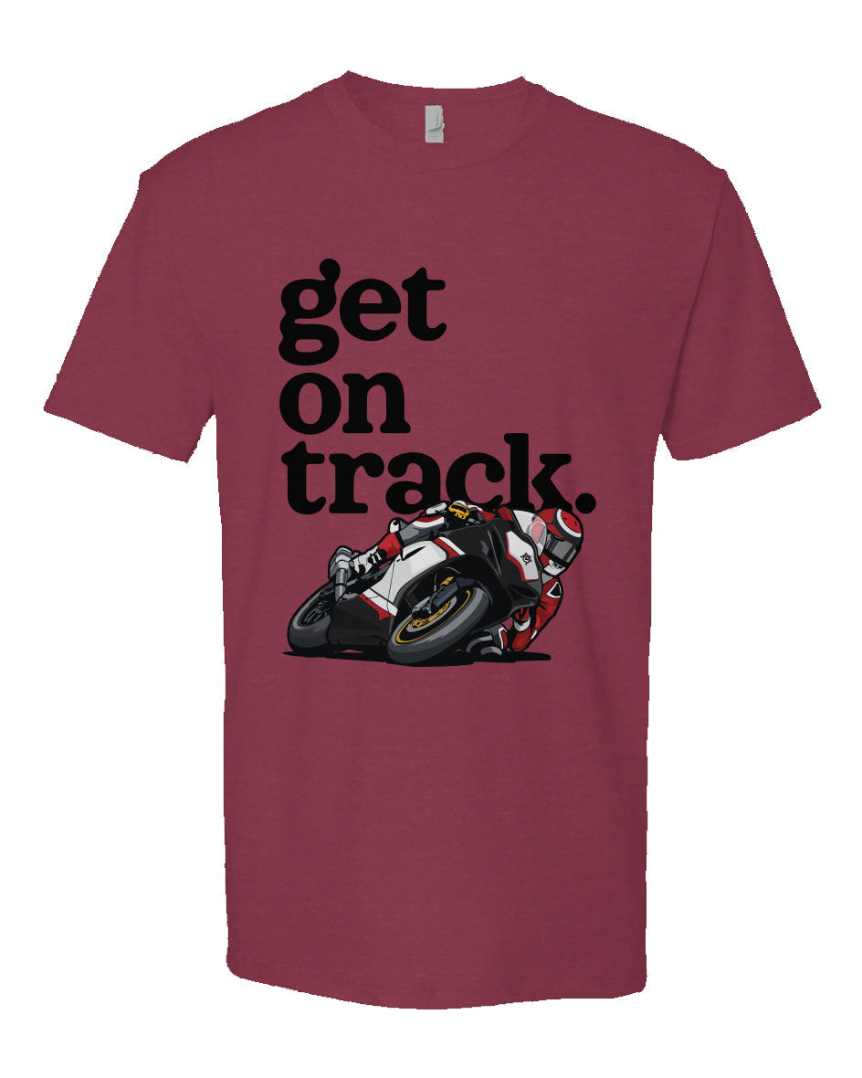 Get on Track Unisex T-Shirt (black ink)