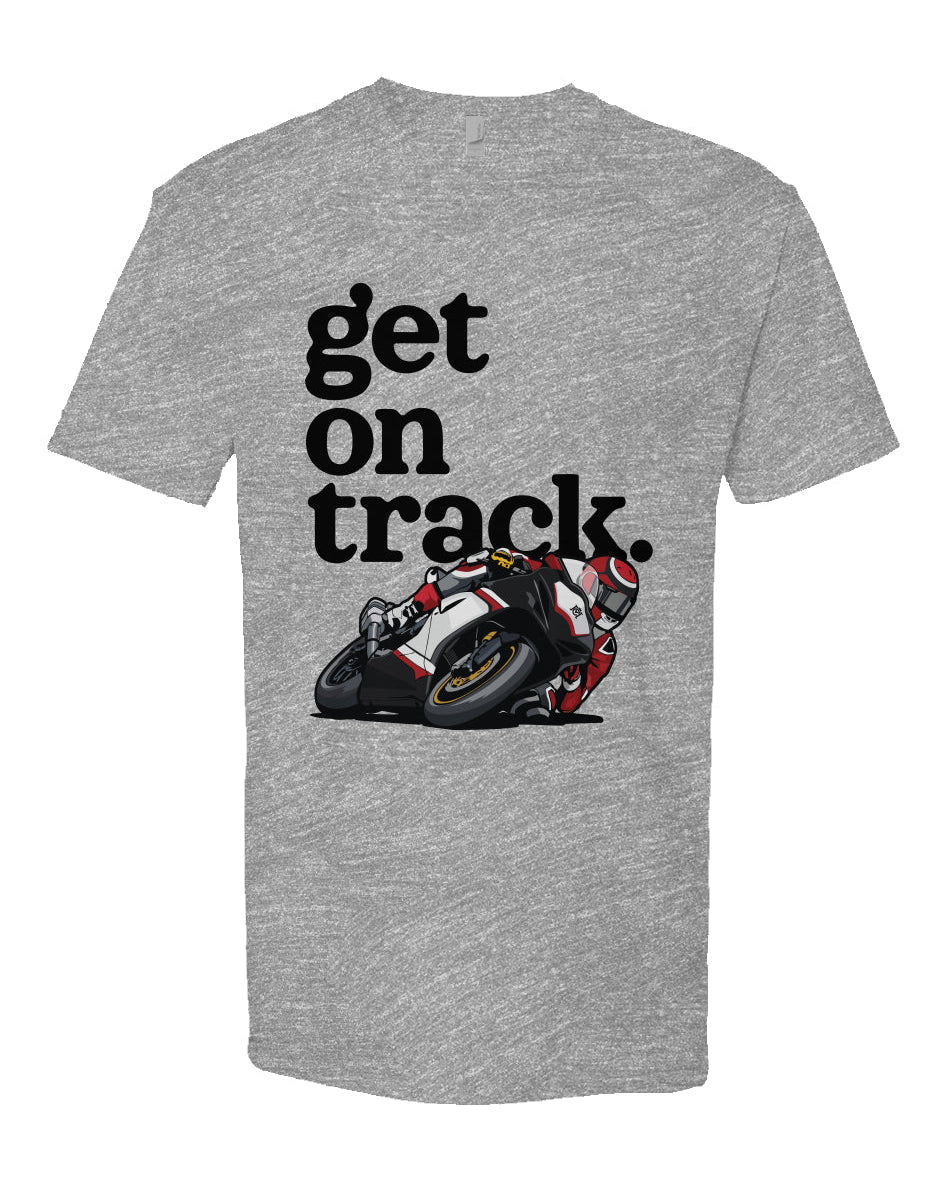 Get on Track Unisex T-Shirt (black ink)