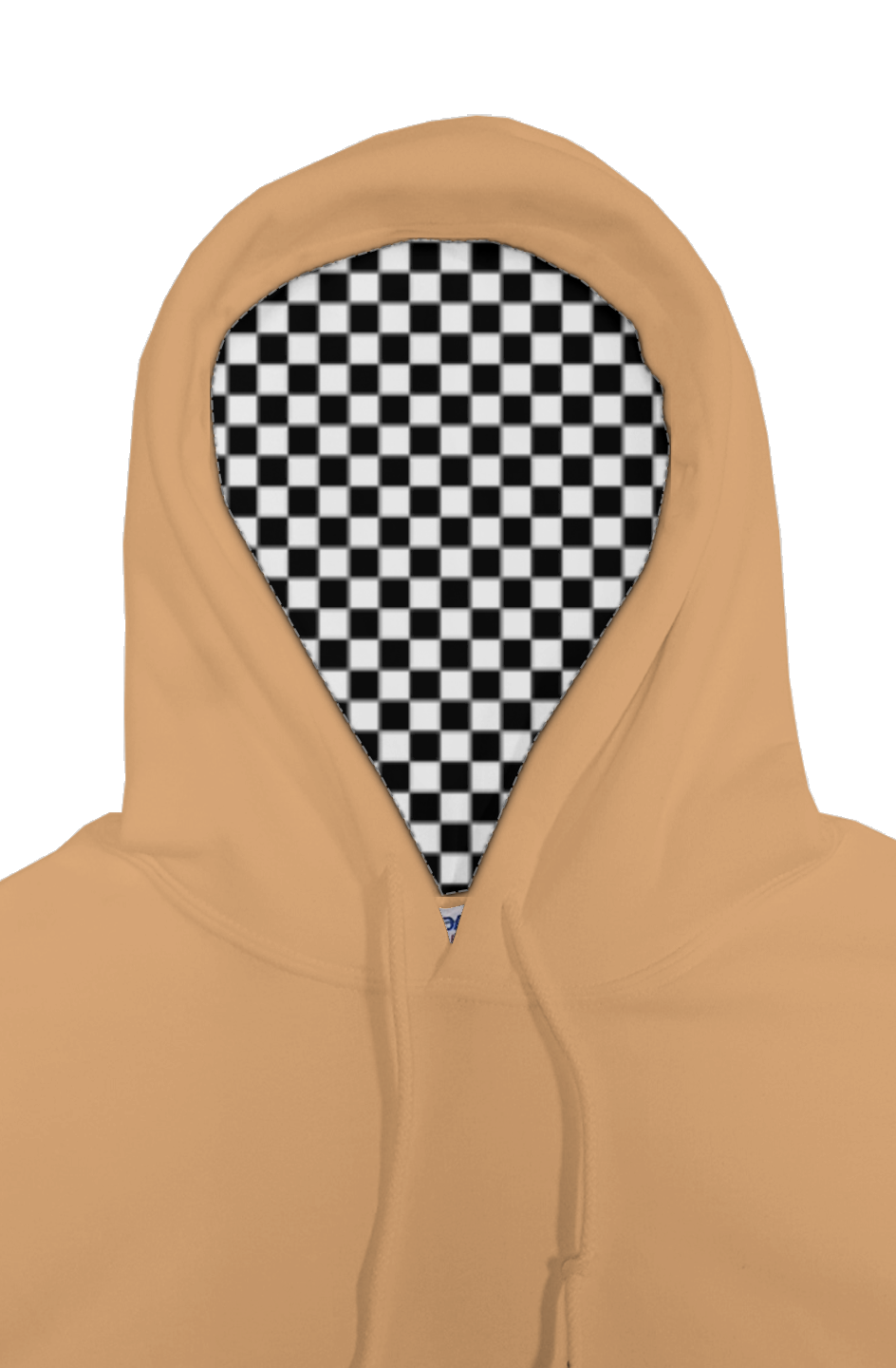 Checkered Flag Embroidered Logo Hoodie