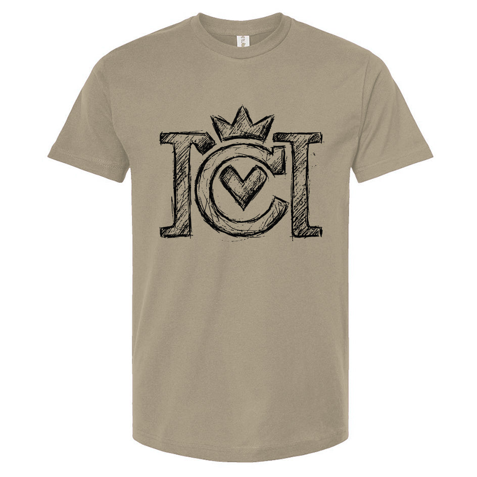 Crown Moto Sketch Logo T-Shirt