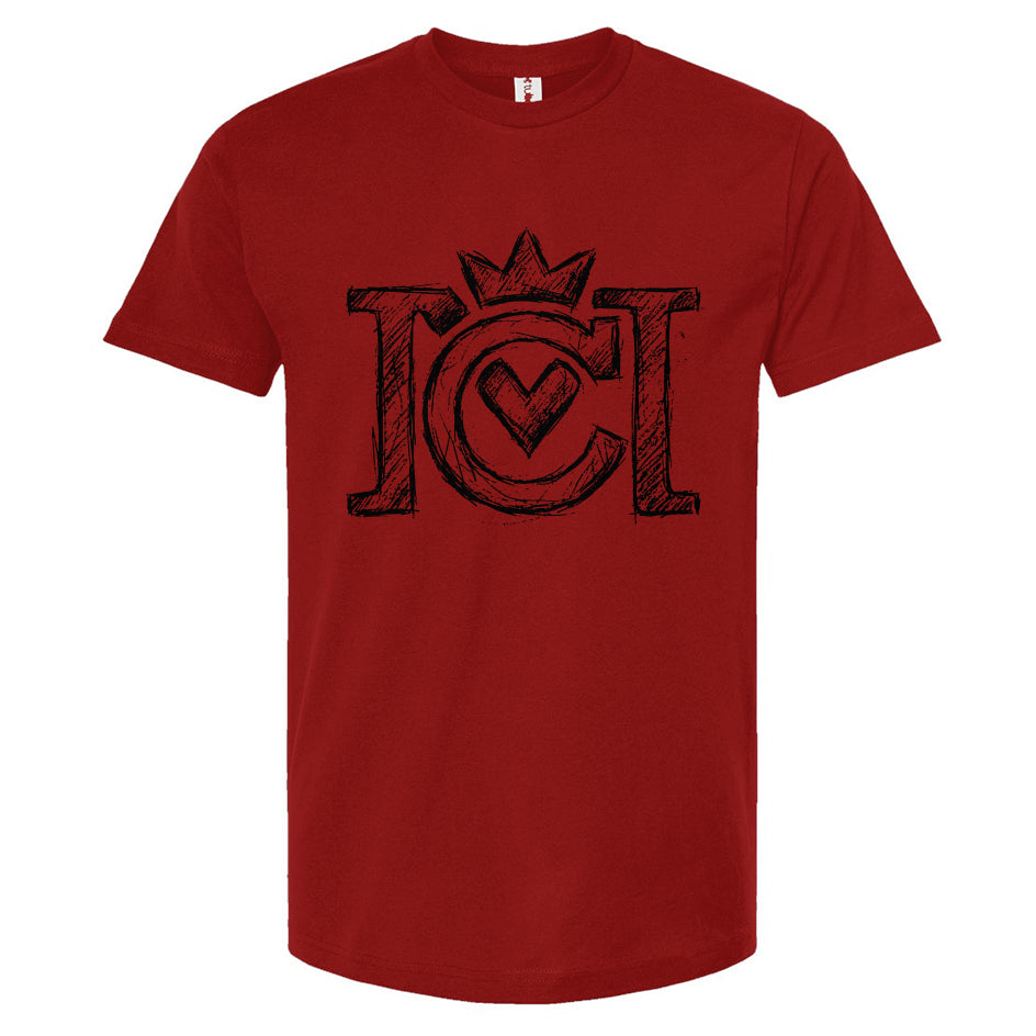 Crown Moto Sketch Logo T-Shirt