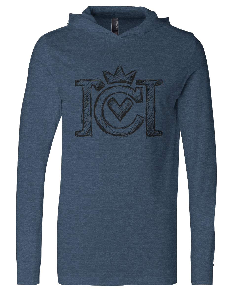 Sketch Logo Long Sleeve Hooded Jersey