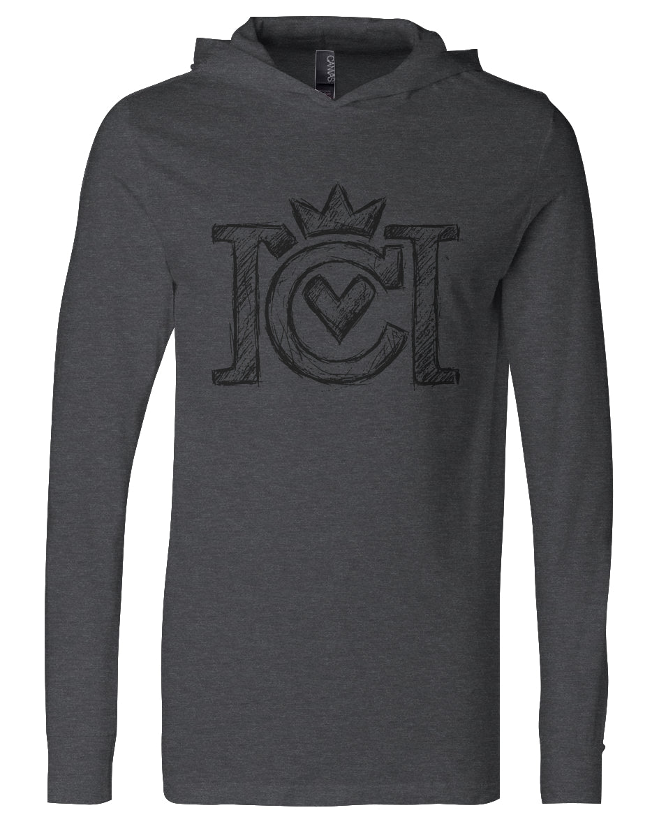 Sketch Logo Long Sleeve Hooded Jersey