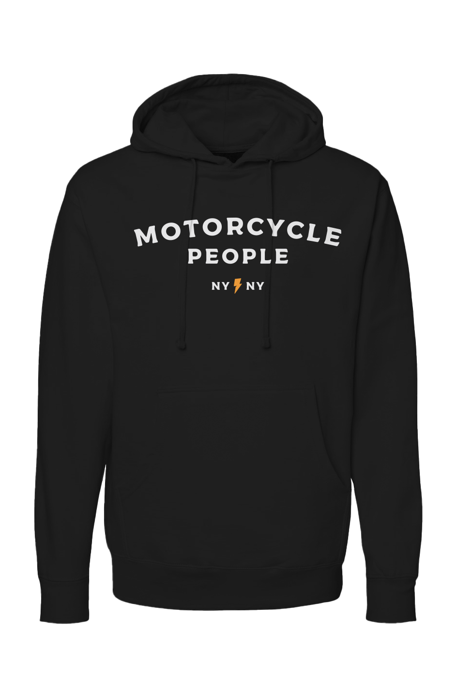 Motorcycle People NY Checkered Sleeve Hoodie