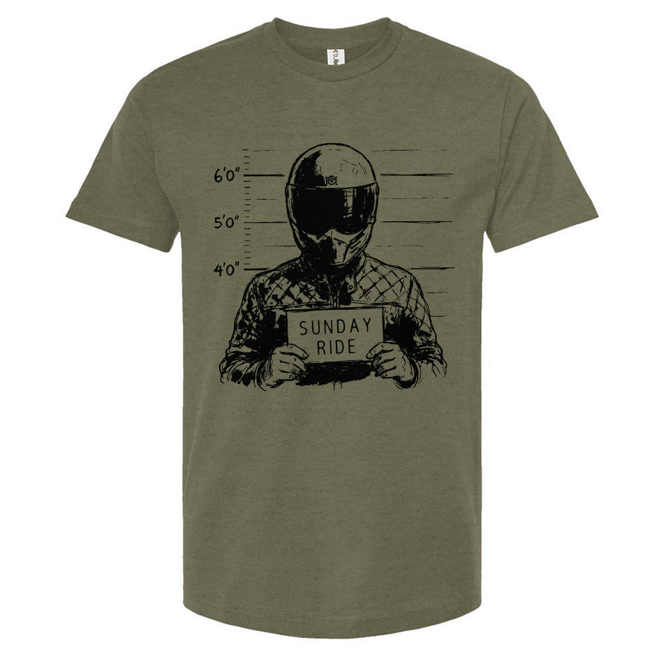Sunday Ride Mugshot T-Shirt