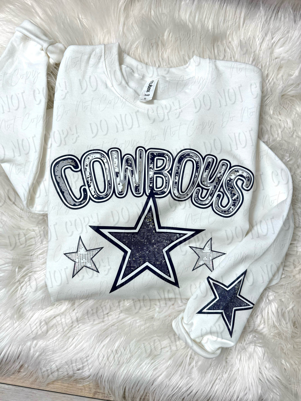 Faux Bling Football With Name | Hoodie