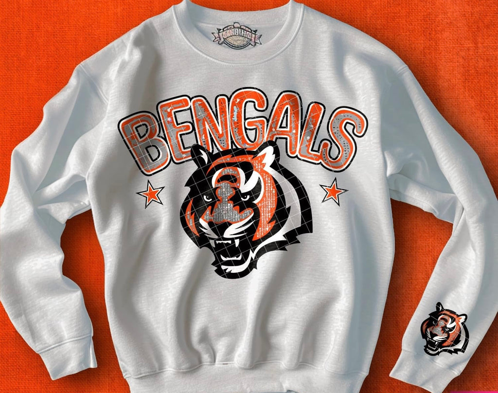 Faux Bling Football With Name | Hoodie