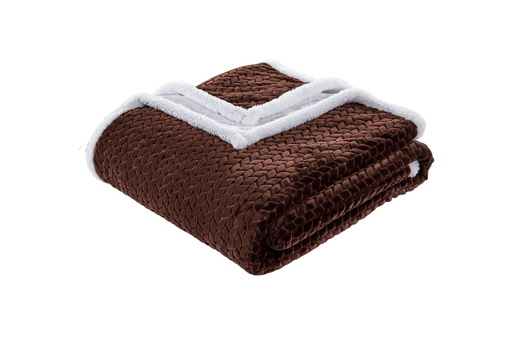 Decor&More Home Essentials Braided Sherpa Blanket
