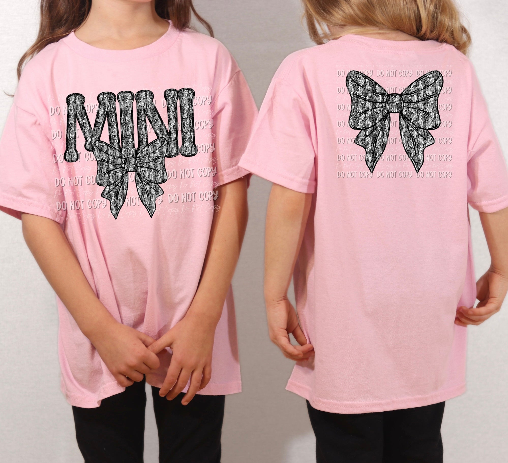 Mini Lace With Bow || Bow on Back  - Toddler & Youth