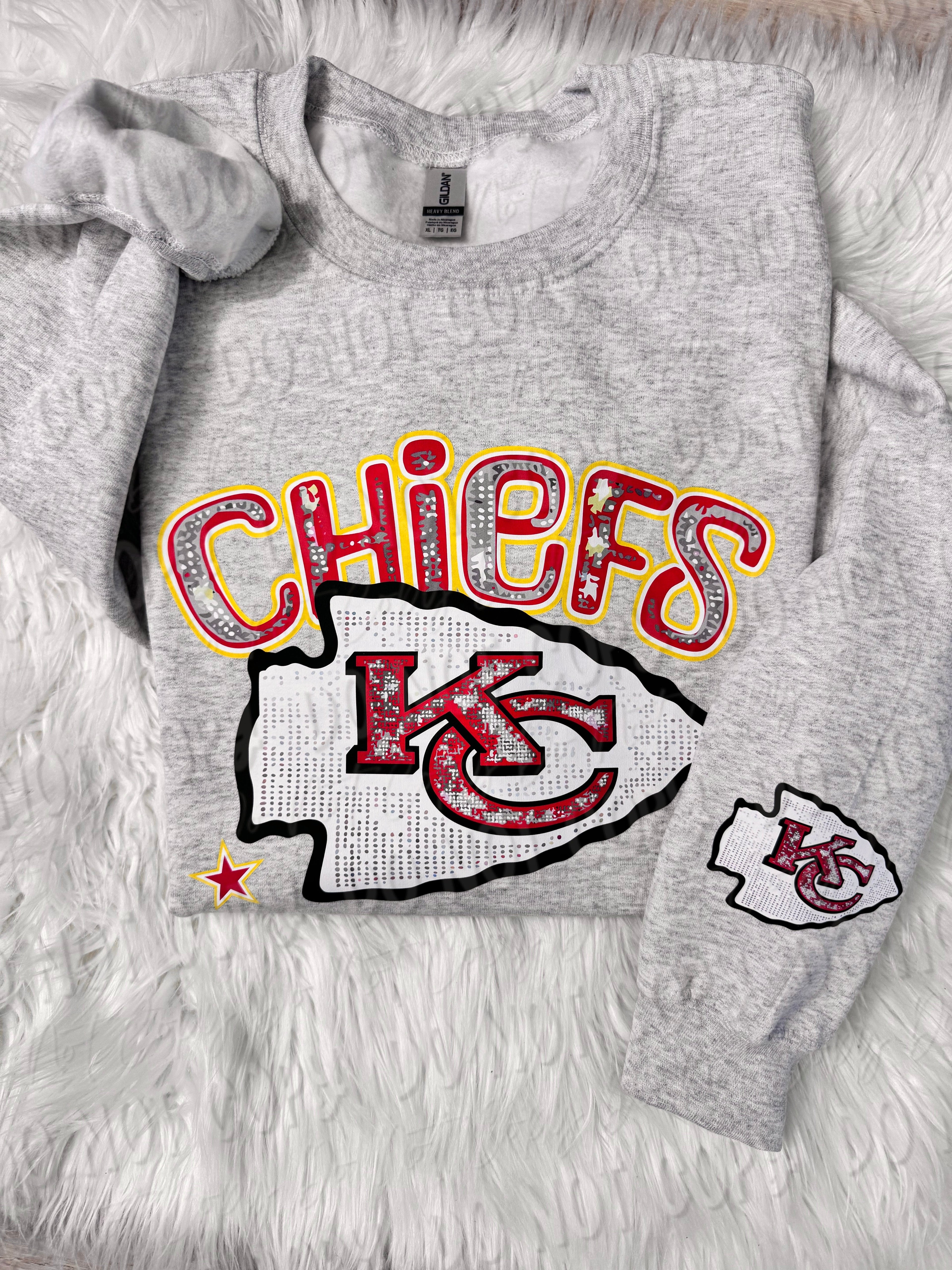 Faux Bling Football With Name | Hoodie