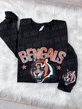 Faux Bling Football With Name | Hoodie
