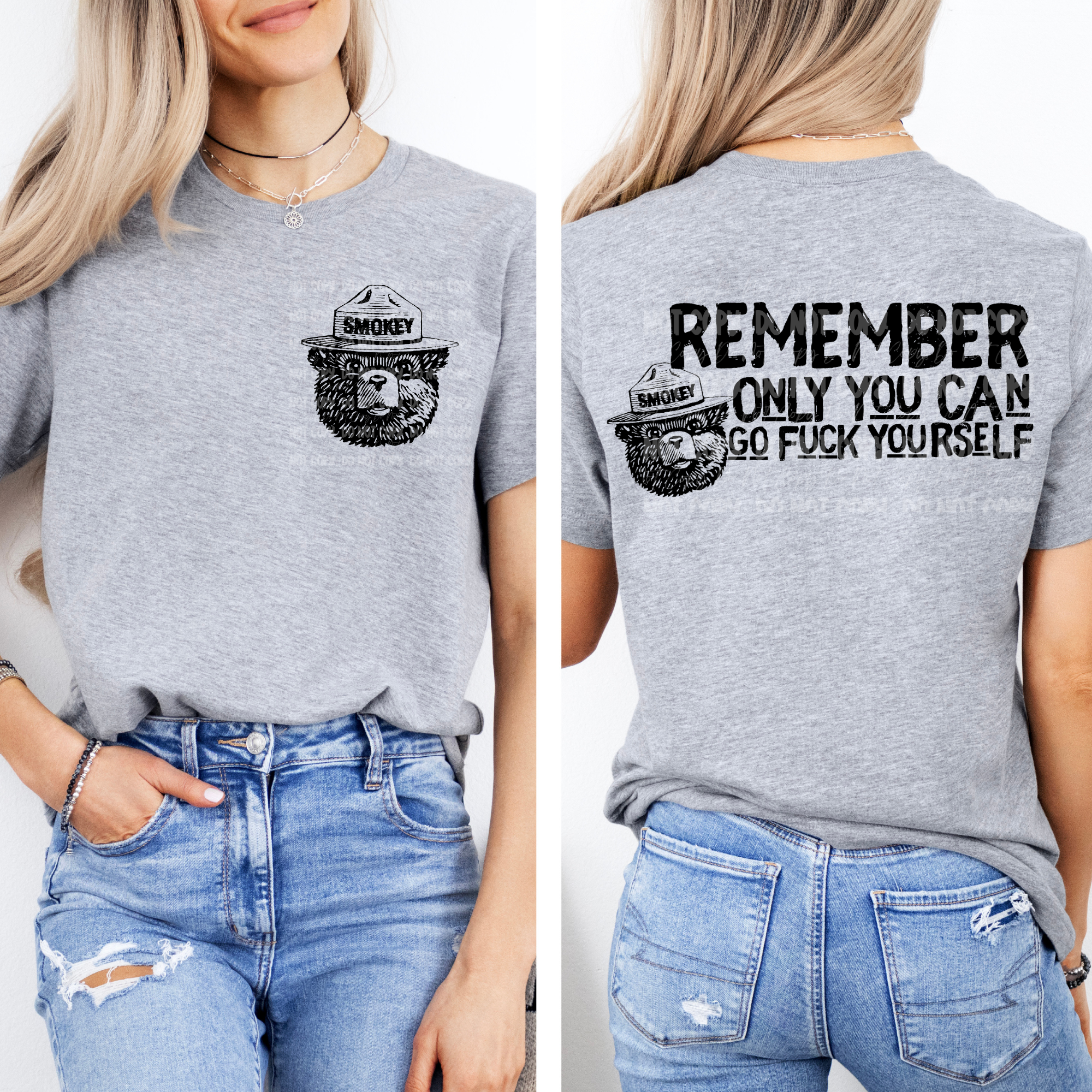 Remember Only You Can Go Fuck Yourself - With Pocket Design - Tee