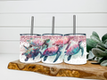 Watercolor Sea Turtles - 12oz Low Ball Tumbler