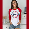 There’s No Crying In Baseball || Distressed || Tee