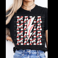 Mama Baseball Bolt || Tee
