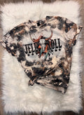 Jelly Roll Cowhide Bleached Tee