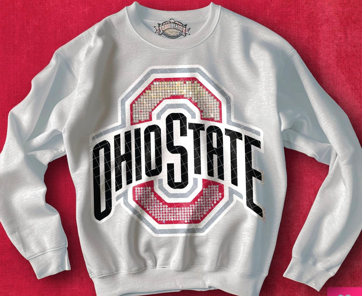 Faux Bling Football - Hoodie