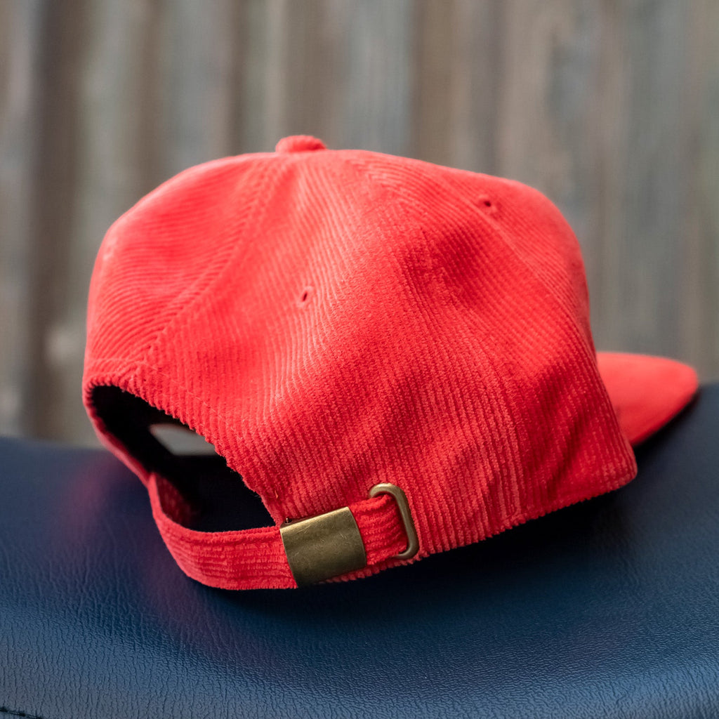 Limited Edition "Go ride a motorcycle" Orange Corduroy Hat