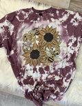 Sunflower Bee Bleached Tee