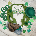 Teacher St. Patrick’s Coquette Bow || Tee