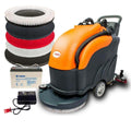 RT50 Walk-Behind Floor Scrubber – 22" Battery-Powered Commercial Floor Scrubber with 14.5-Gal Recovery Tank