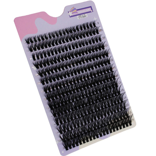 280 Pcs 30D 9-16mm Mixed D Curl Cluster Lashes | DIY Lash Extensions Kit