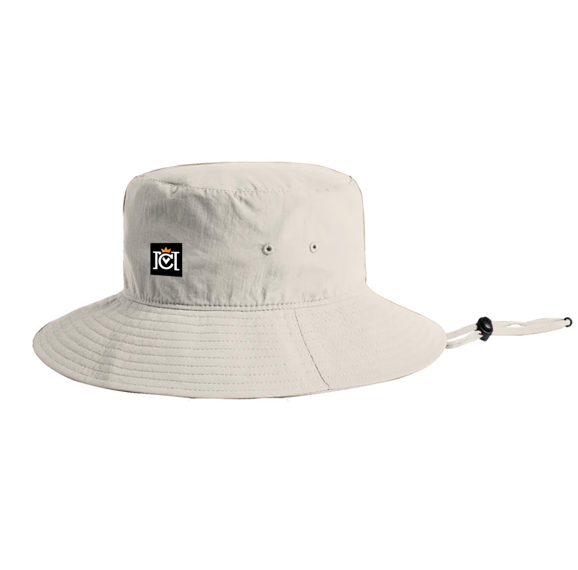 Crown Moto Nylon Wide Brim Bucket Hat