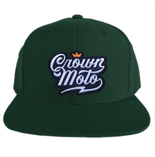 Crown Moto Script Logo Premium Snapback