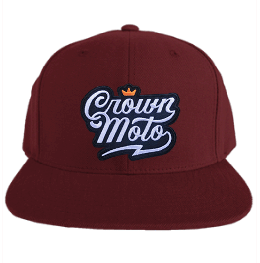 Crown Moto Script Logo Premium Snapback