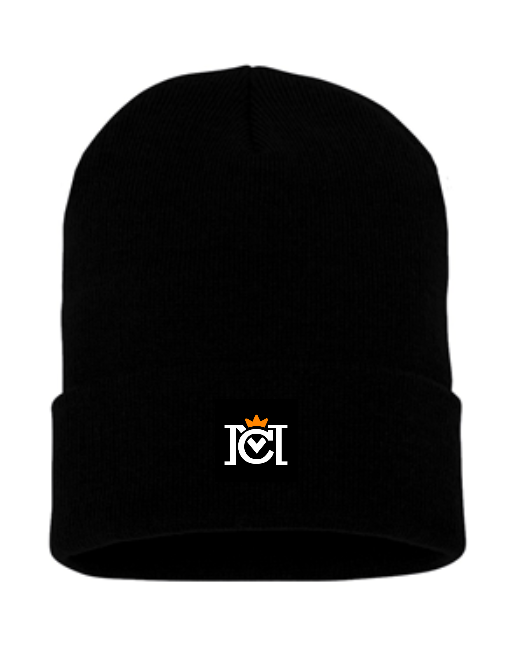 Crown Moto Tag Cuffed Beanie