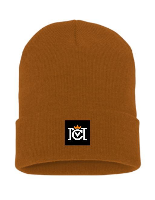 Crown Moto Tag Cuffed Beanie