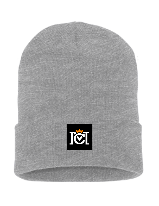 Crown Moto Tag Cuffed Beanie