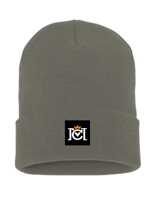 Crown Moto Tag Cuffed Beanie