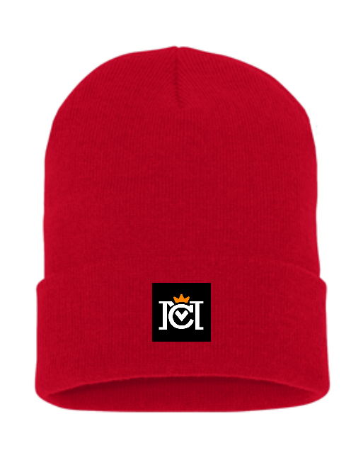 Crown Moto Tag Cuffed Beanie