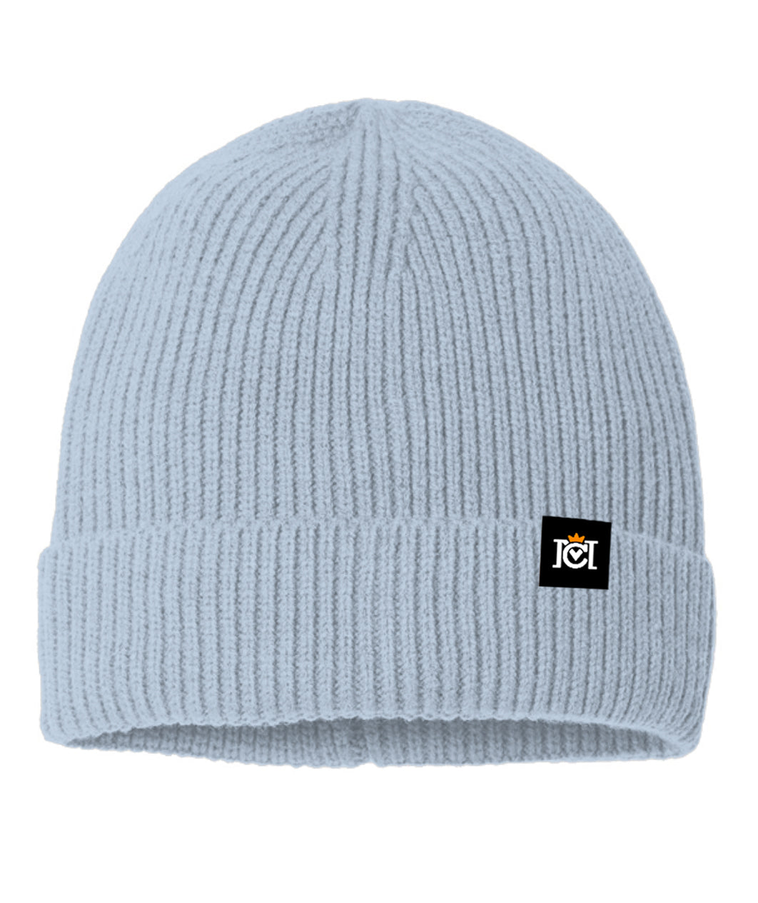 Crown Moto Fine Rib Knit Beanie