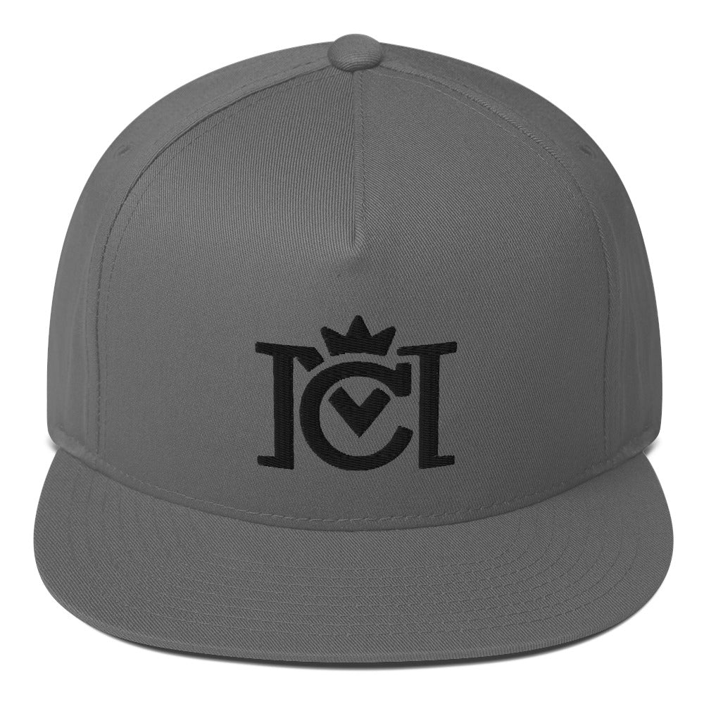 Crown Moto 3D Embroidered Blackout Logo Cap