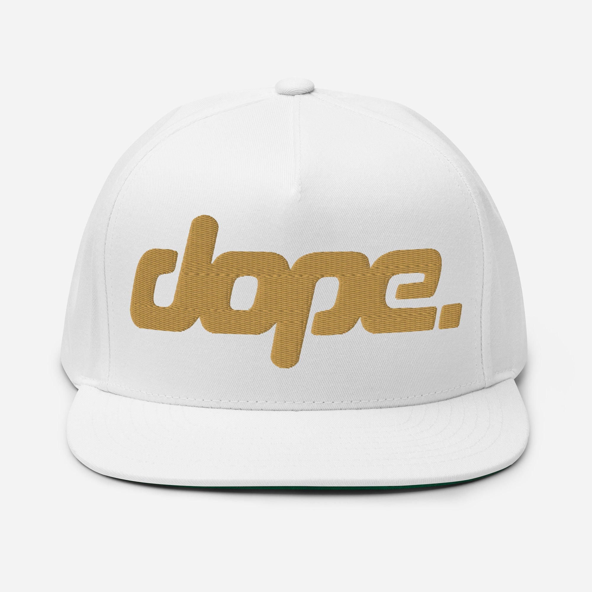 DOPE. 3D Embroidered Flat Bill Snapback
