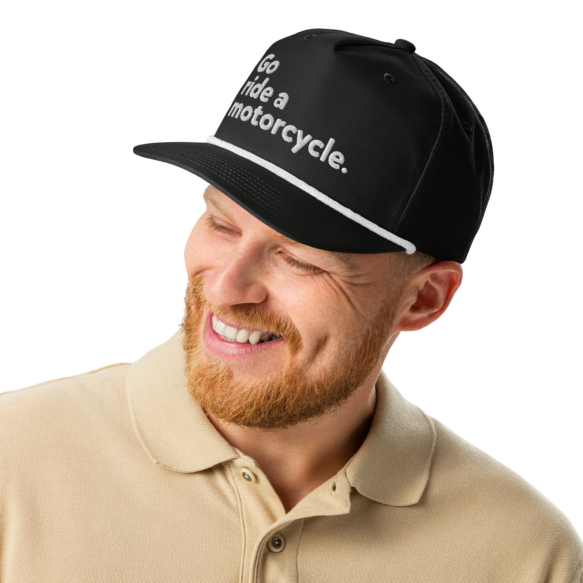 'Go ride a motorcycle' Rope Cap