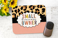 Small Business Owner Cheetah - Pink Mouse Pad