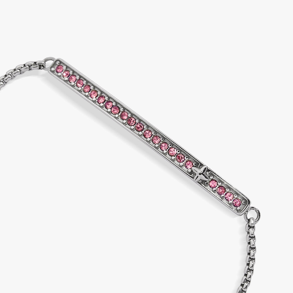October Everyday Birthstone Pave Bolo Bracelet