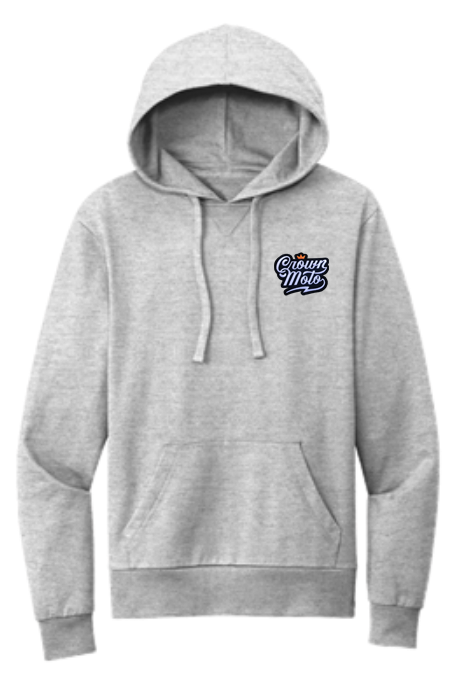Crown Moto Script Patch Organic Terry Hoodie