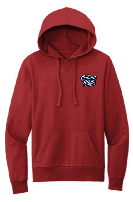 Crown Moto Script Patch Organic Terry Hoodie