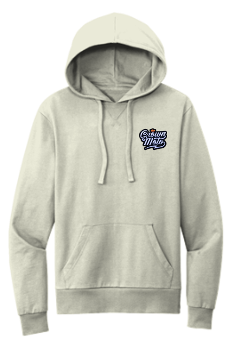 Crown Moto Script Patch Organic Terry Hoodie