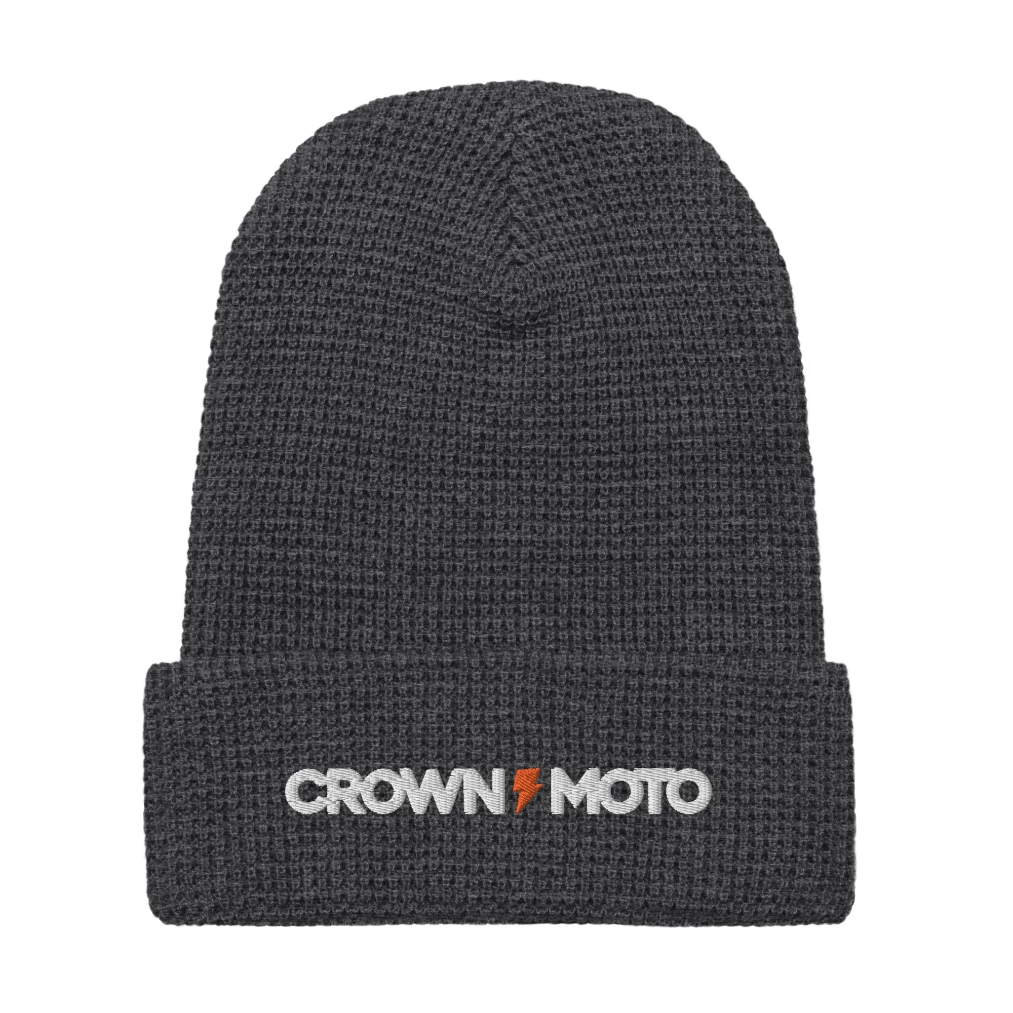 Crown Moto Waffle Beanie