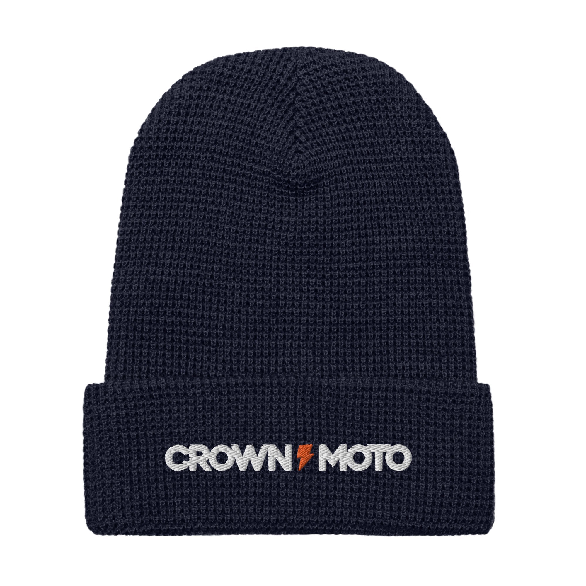 Crown Moto Waffle Beanie