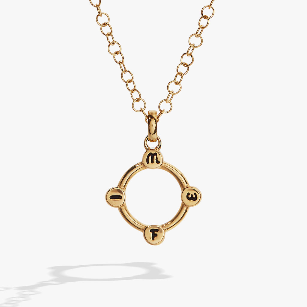 Wife Hidden Message Acrostic Necklace